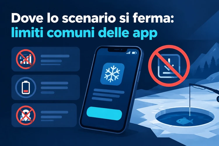 Dove lo scenario si ferma: limiti comuni delle app