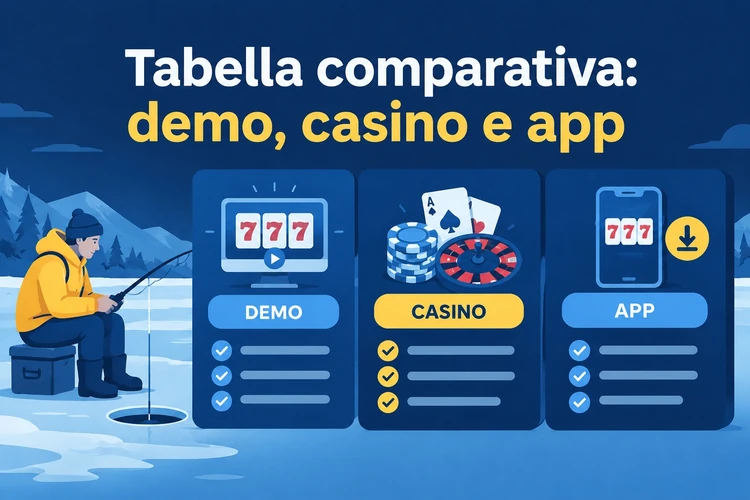 Tabella comparativa: demo, casino e app