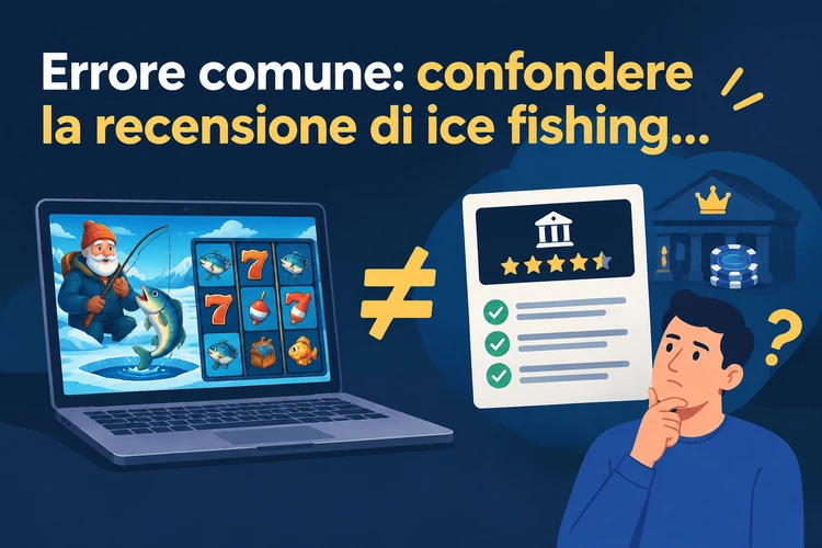 Errore comune: confondere la recensione di ice fishing slot con l'operatore